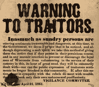 warning to traitors